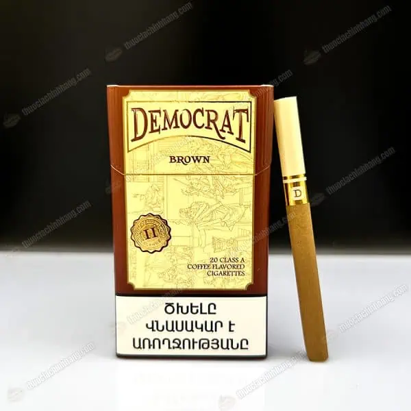 DEMOCRAT COFFE BROWN (Điếu To)